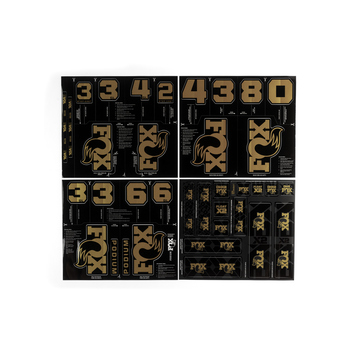 Fox Custom Decal Kit 2027 - Fox GOLD
