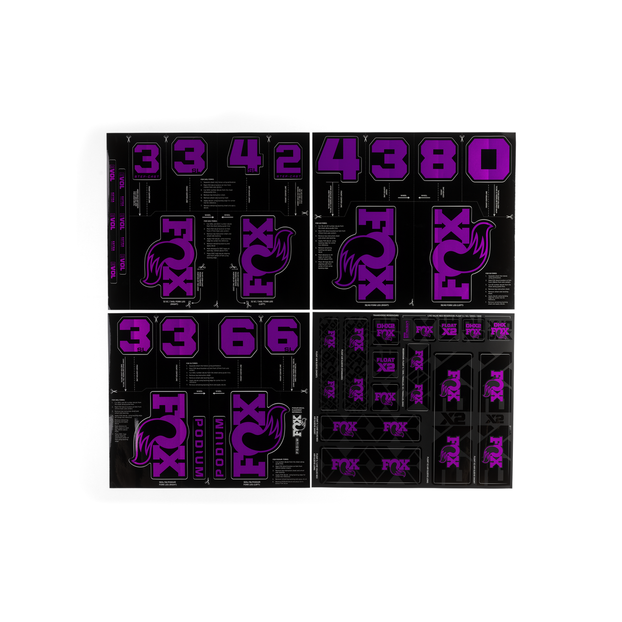 Fox Custom Decal Kit 2027 - Imperial Purple