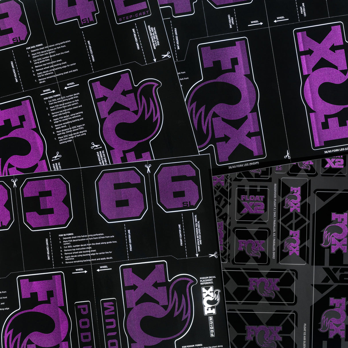 Fox Custom Decal Kit 2027 - Imperial Purple