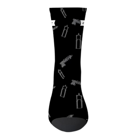 Cyclinic MTB 7" Crew Socks - Black