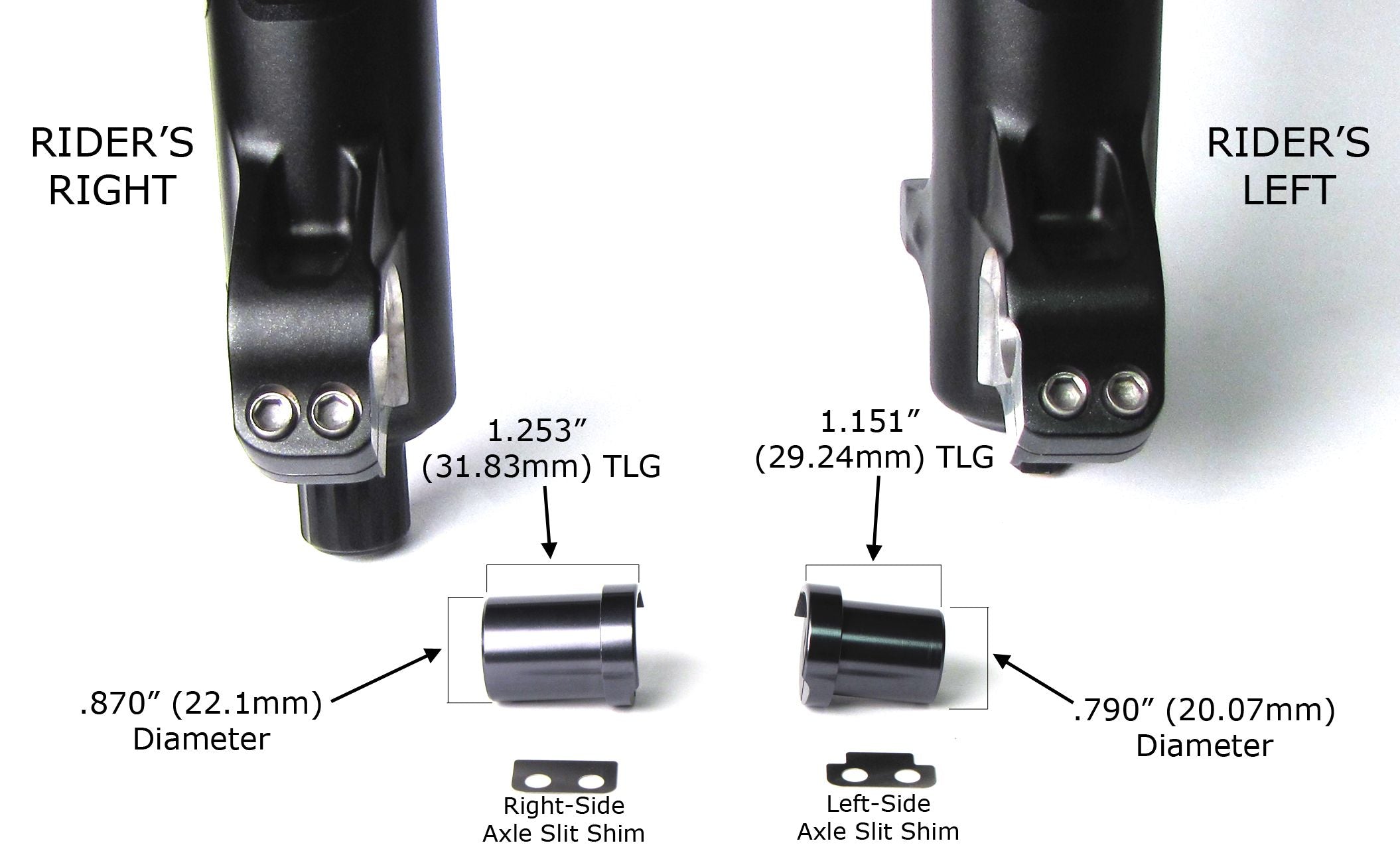 Fox Axle Slit Shim 2015 36 Left-side 15mm