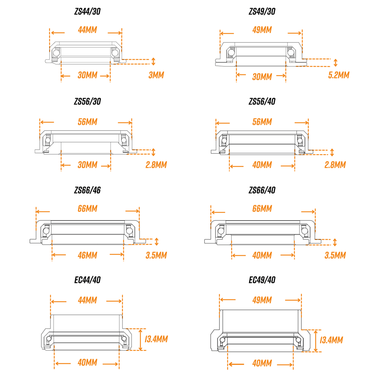 FUNN Descend Lower Headset - Semi Integrated