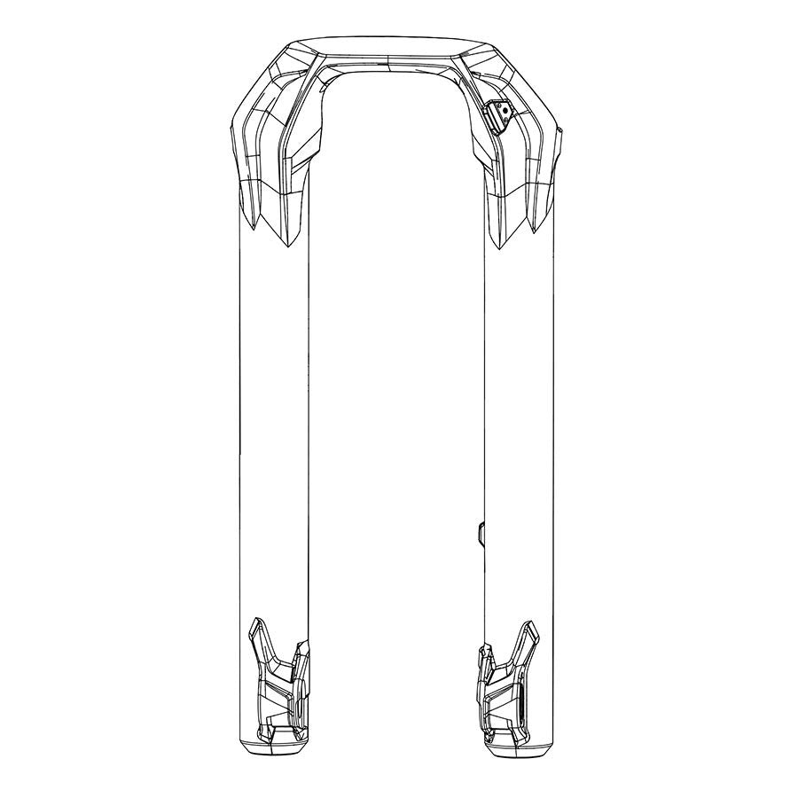 RockShox BoXXer Lower Leg Assembly 35mm White - 26"