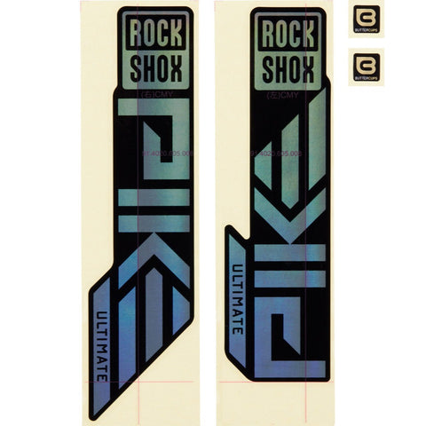 Rockshox Fork Decal Kit - Pike Ultimate Gloss Rainbow Foil