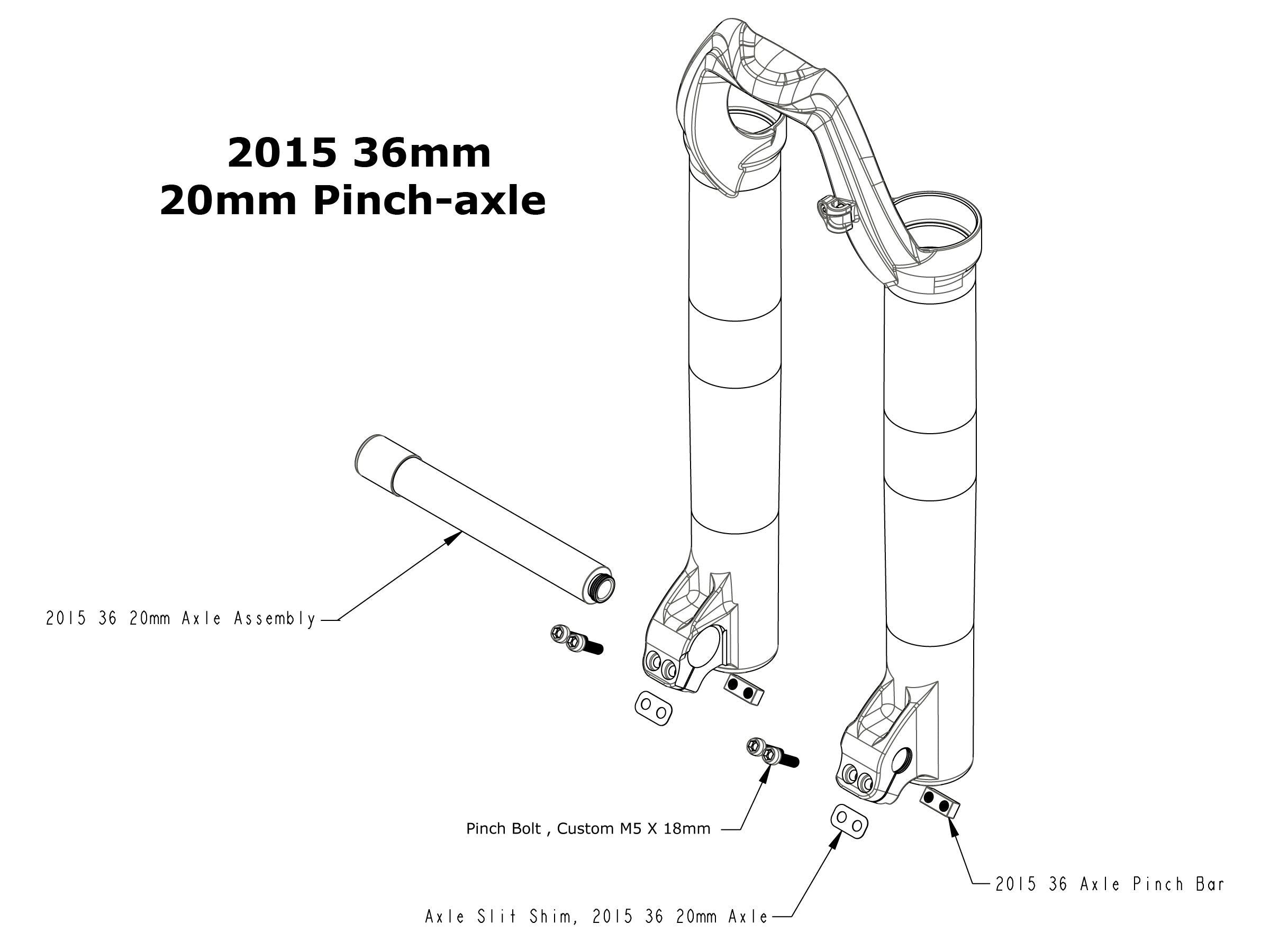 Fox Fork 36 Lower Leg Axle Pinch Bar 2015+