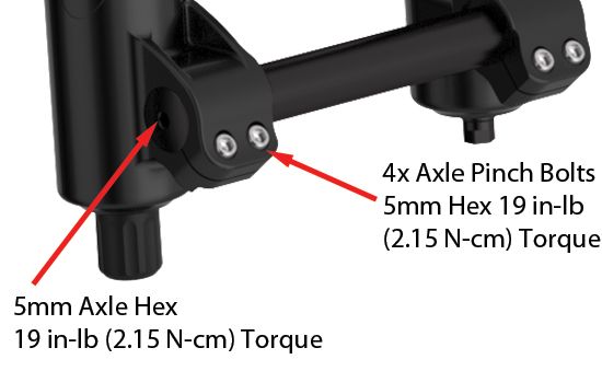 Fox Lower Leg Axle Pinch Bar 40mm 2014+