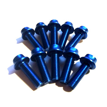 Aluminium Bolt Kit M5 Blue