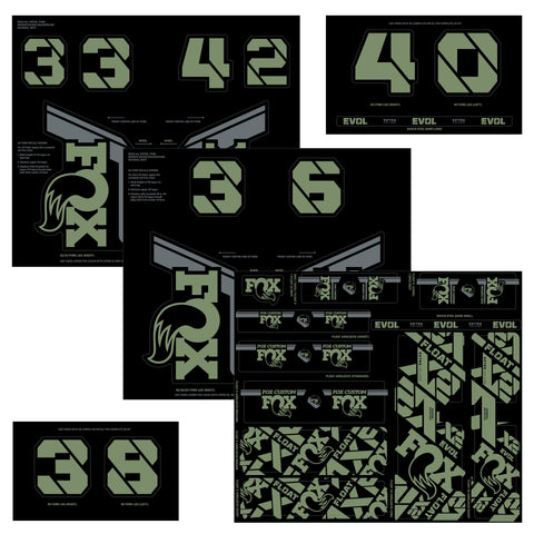 Fox Custom Decal Kit 2022 - Pistachio