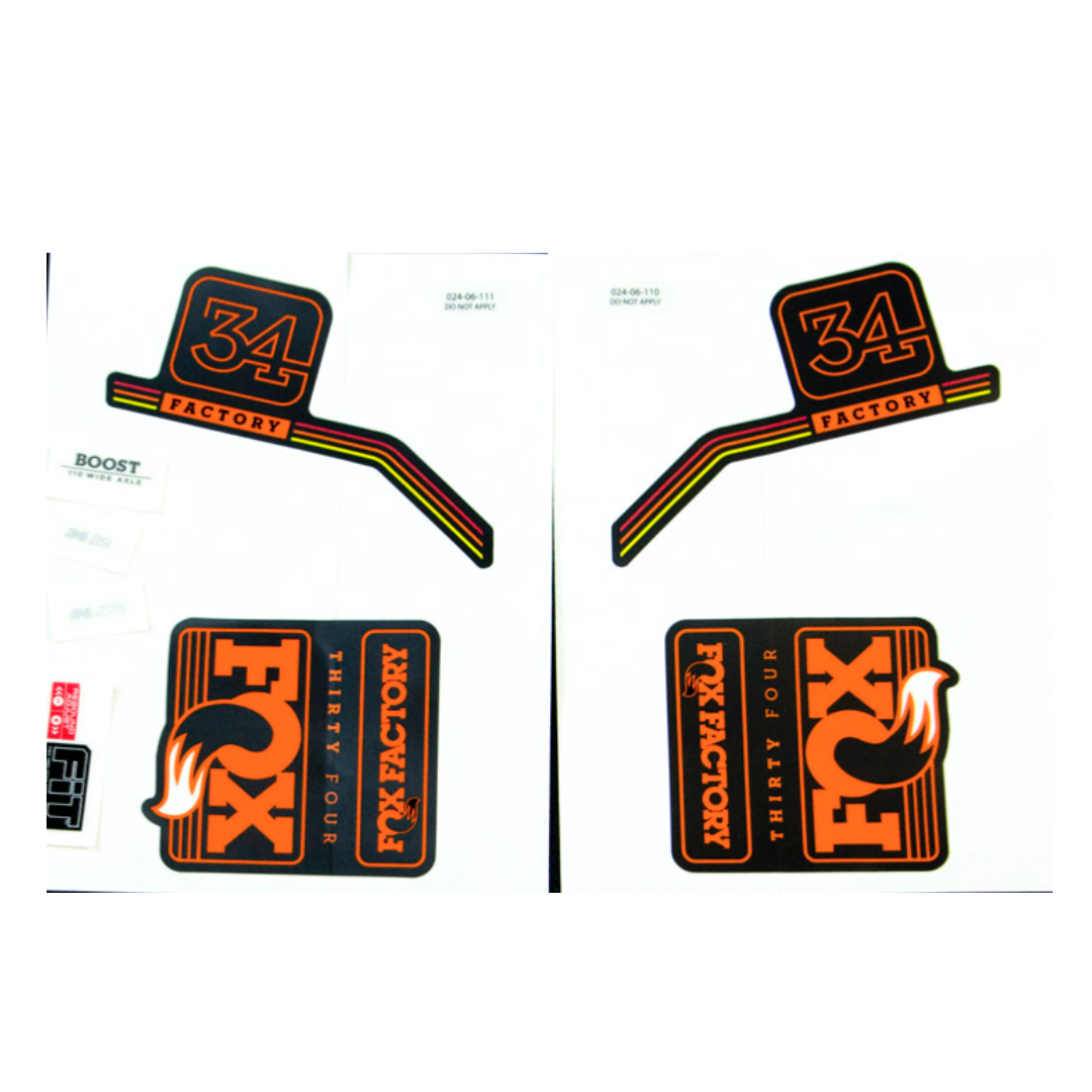 Fox Decal Kit 2016 Fork - 34 Factory