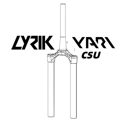 RockShox CSU Lyrik / Yari DebonAir Black Boost