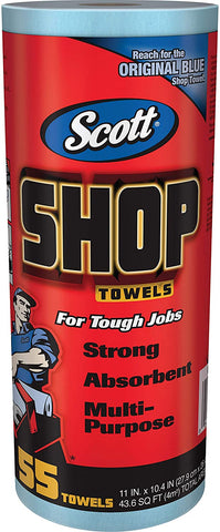 Blue Scott Original Shop Towels Roll - 55 Sheets