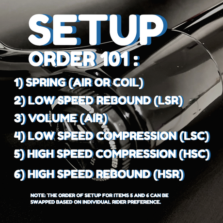Suspension Setup Order 101