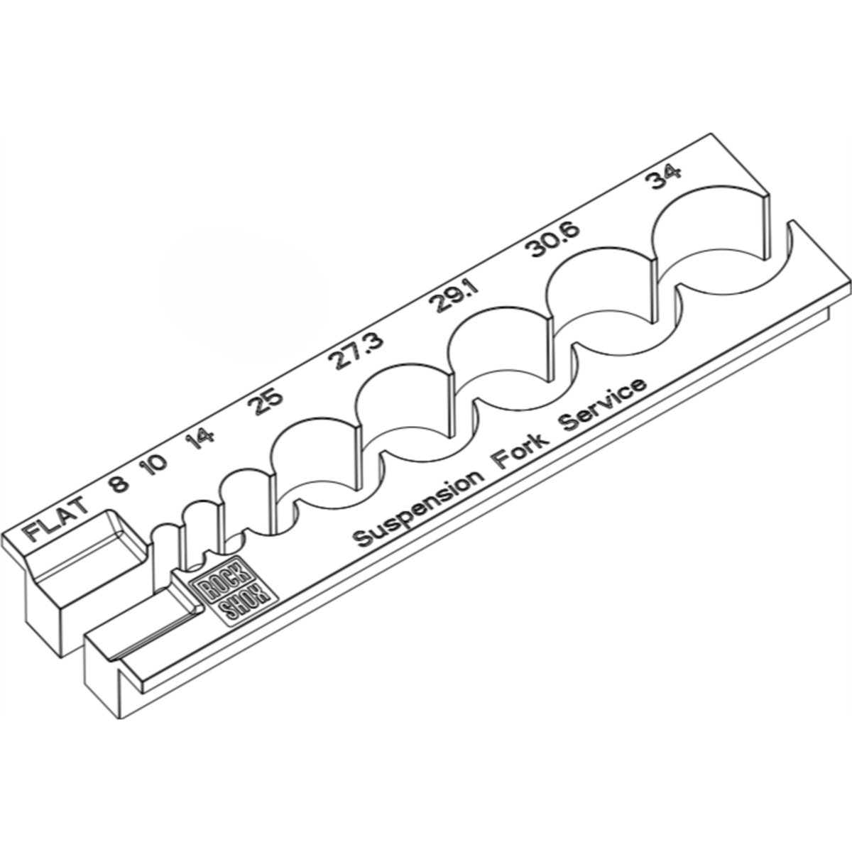 RockShox Vise Blocks - Forks - 8mm, 10mm, 14mm, 25mm, 27.3mm, 30.6, 34.mm B1