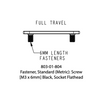 Fox Fastener, Standard (Metric): Screw [M3] Black, Socket Flathead - 10pcs