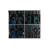 Fox Custom Decal Kit 2027 - Blue Teal Flux