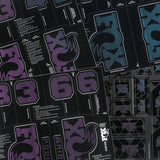 Fox Custom Decal Kit 2027 - Blue Purple Flux