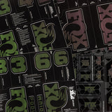 Fox Custom Decal Kit 2027 - Green Red Flux