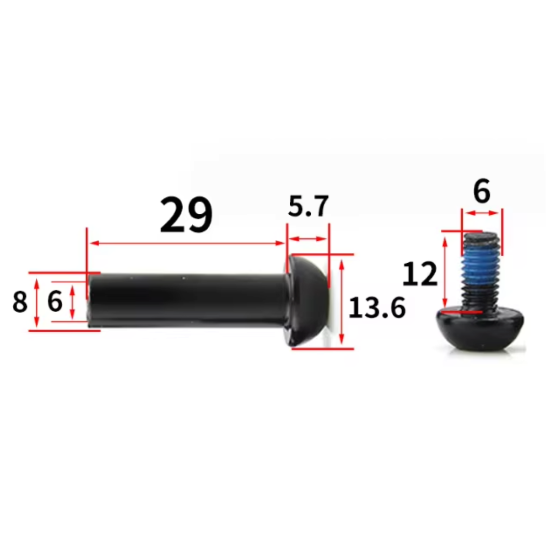 Cyclinic Shock Mount Bolt Black - Steel