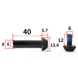Cyclinic Shock Mount Bolt Black - Steel