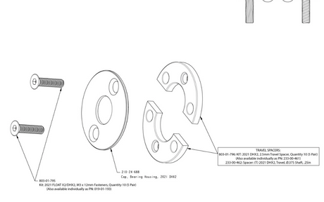 Fox DHX2 2021+ Travel Spacer (EACH)