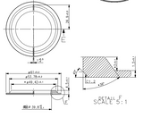 Cyclinic Headset Crown Race Alloy - Black 66/40
