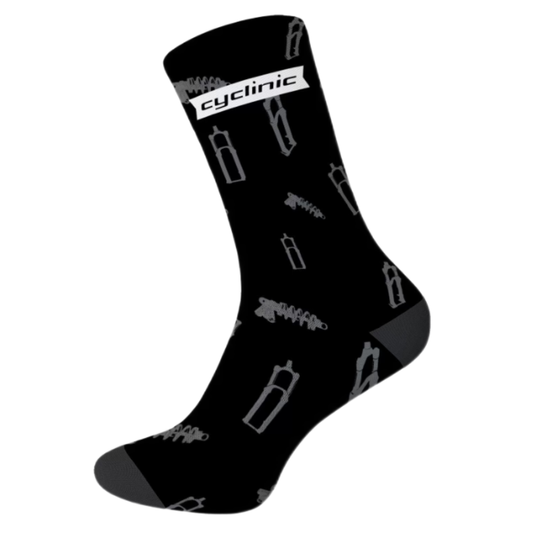 Cyclinic MTB 7" Crew Socks - Black