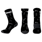 Cyclinic MTB 7" Crew Socks - Black