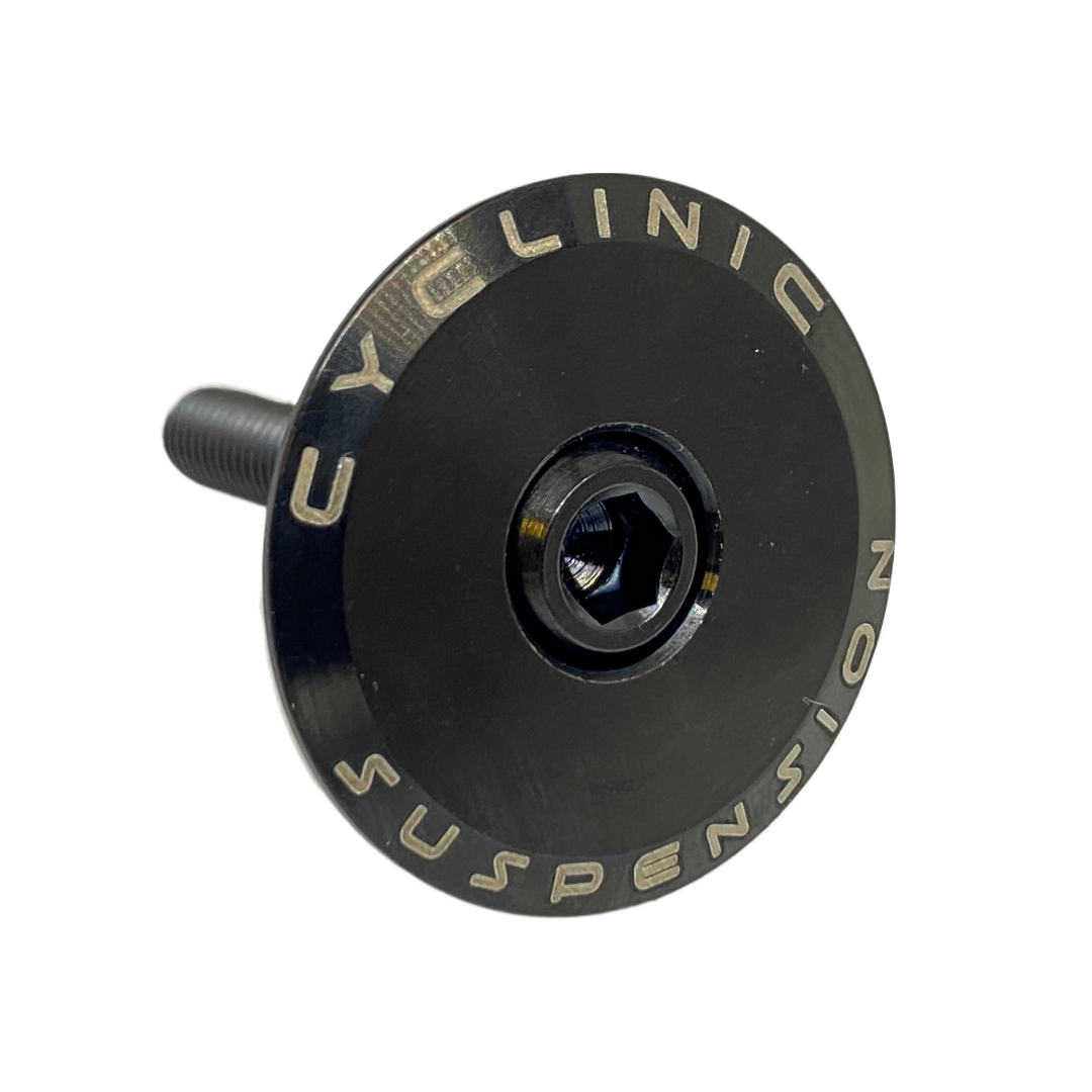 Cyclinic Headset Cap and Bolt Titanium - Black