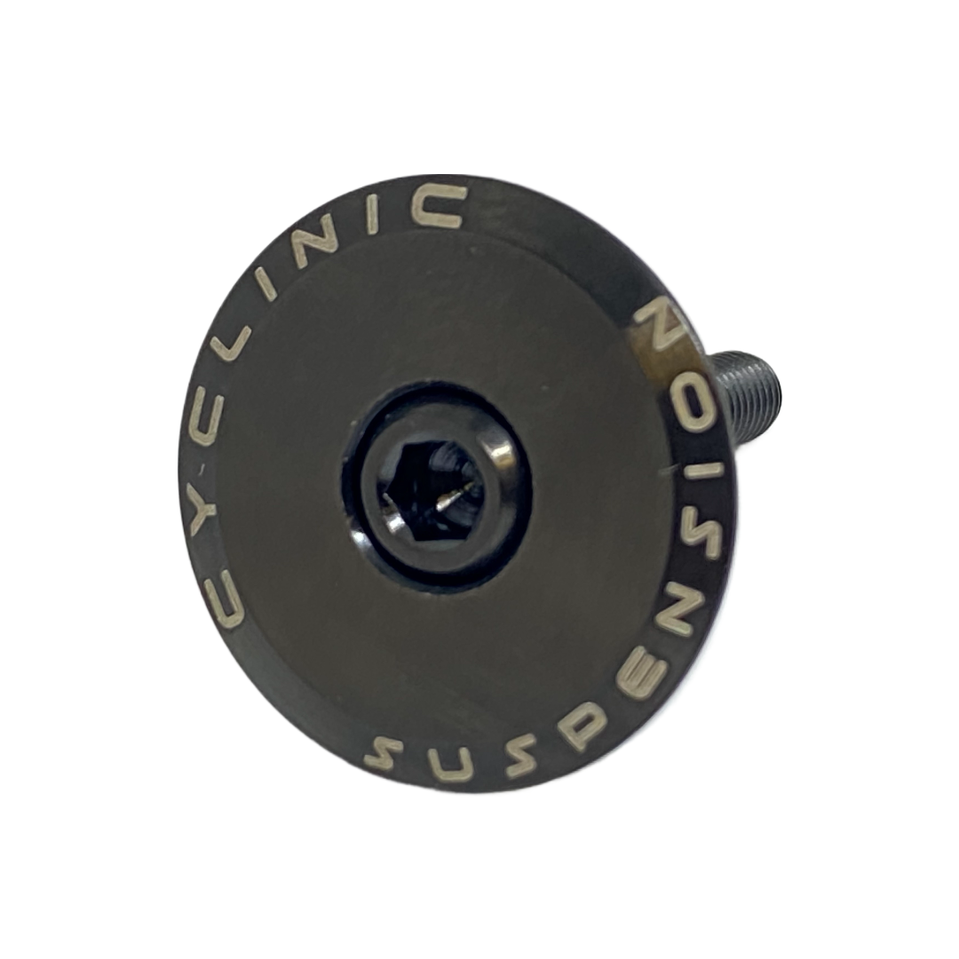 Cyclinic Headset Cap and Bolt Titanium - Black