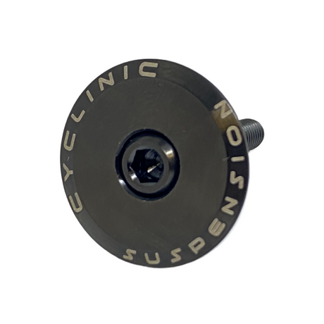 Cyclinic Headset Cap and Bolt Titanium - Black