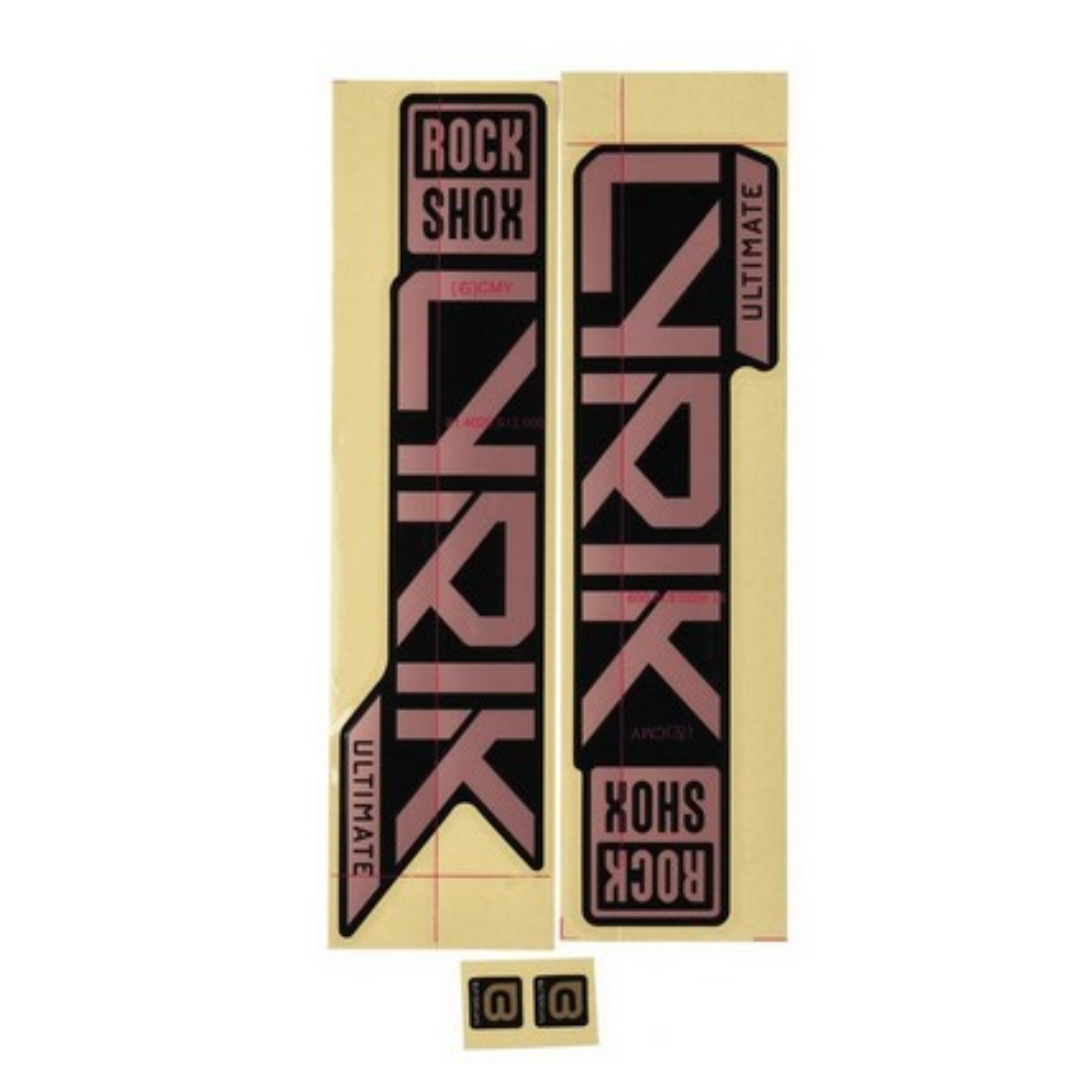 Rockshox Fork Decal Kit - Lyrik Ultimate Matte Copper Foil