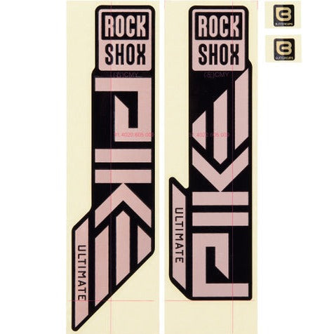 Rockshox Fork Decal Kit - Pike Ultimate Matte Copper Foil