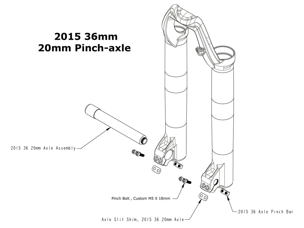 Fox Fork 36 Lower Leg Axle Pinch Bar 2015+