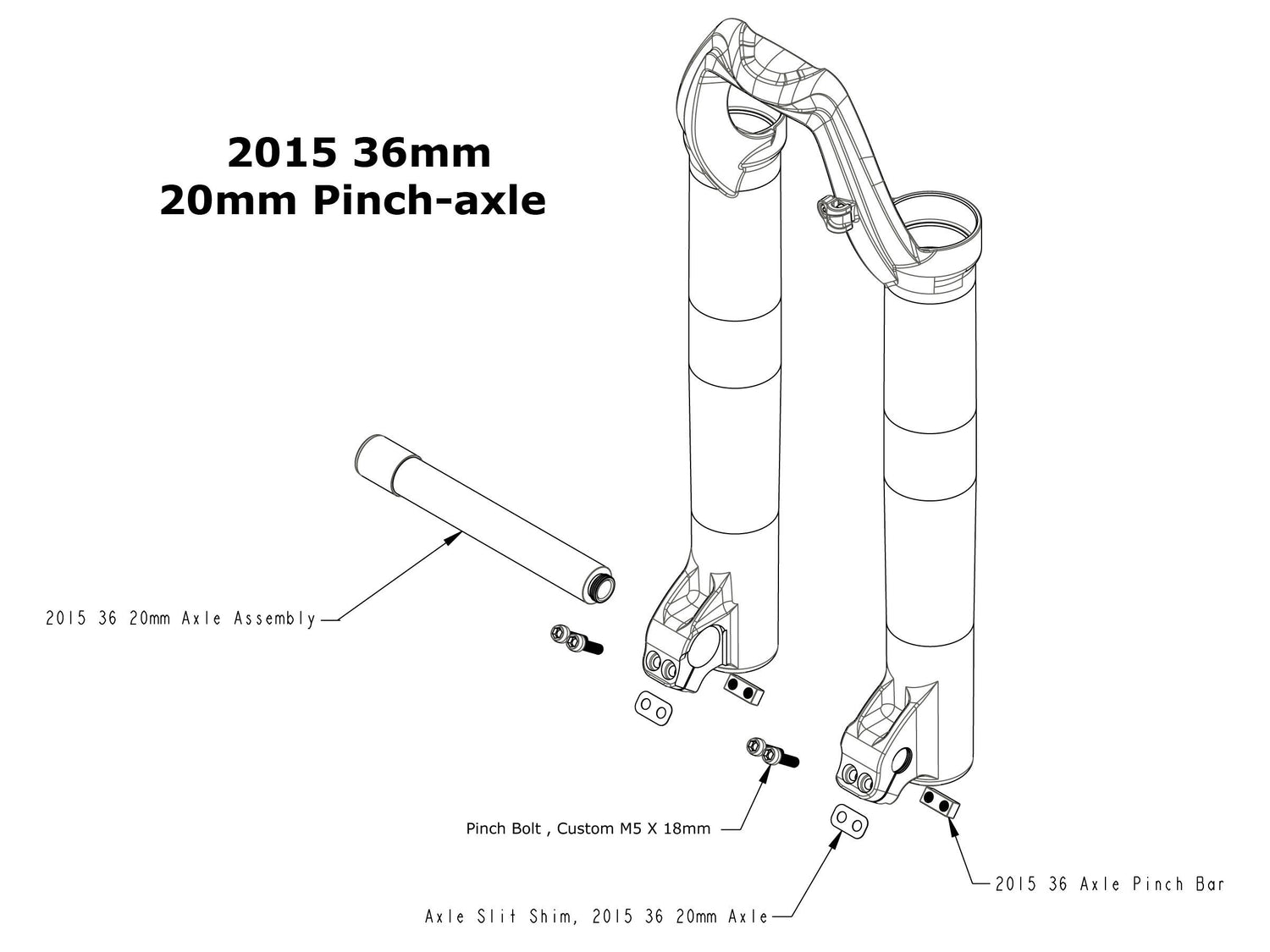 Fox Fork 36 Lower Leg Axle Pinch Bar 2015+