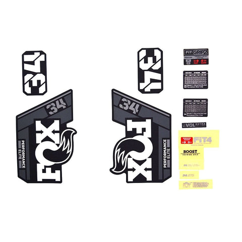 Fox Decal Kit Performance Elite Series - 34mm 2022