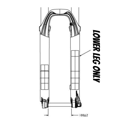 Fox 32 Lower Leg Assembly 26" 80-150 QR15 Black