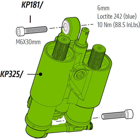 Cannondale Shock Mount Bolts - Jekyll KP181/