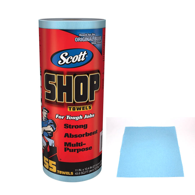 Blue Scott Original Shop Towels Roll - 55 Sheets
