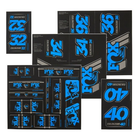 Fox Decal Kit Factory Heritage 2019 - Blue