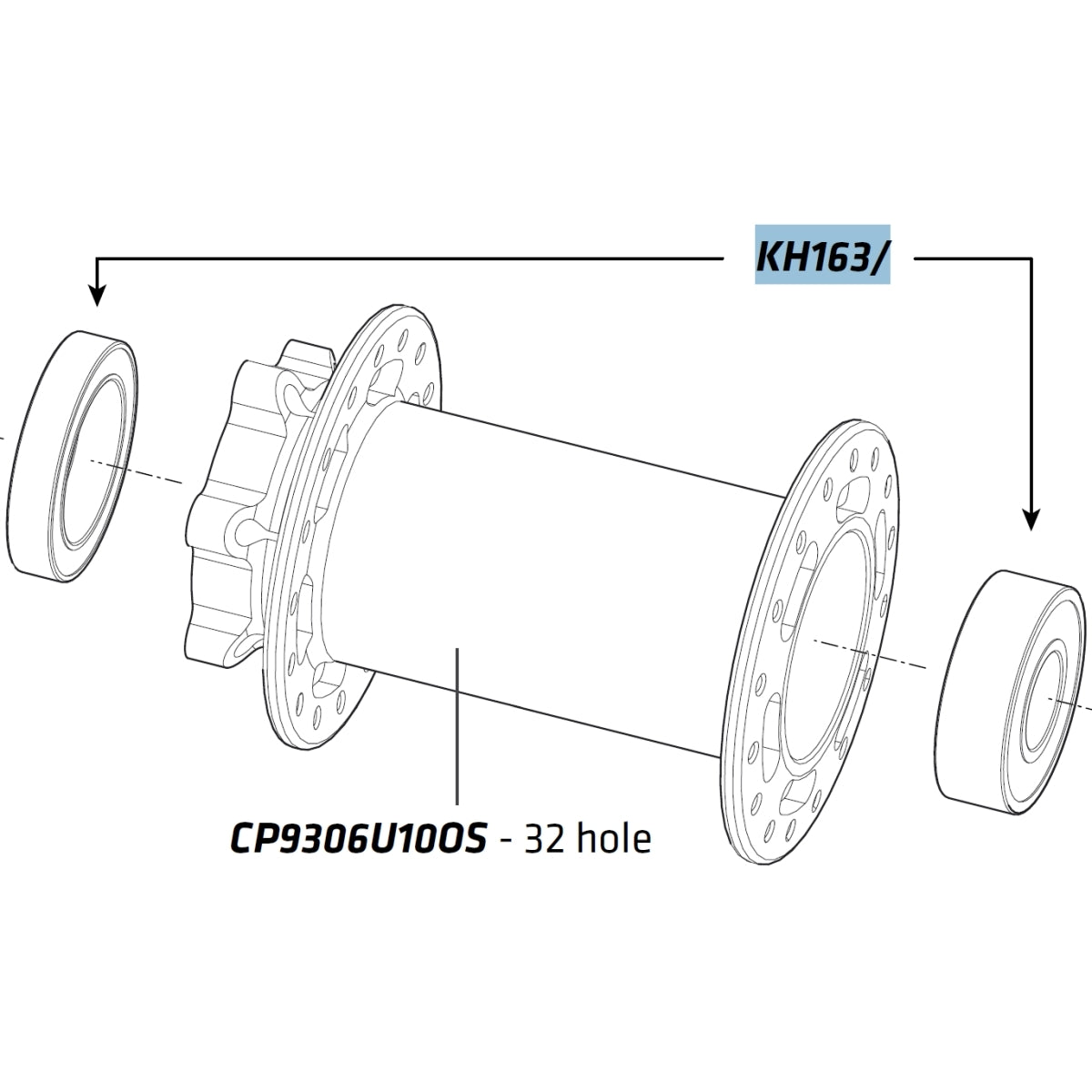 Cannondale Lefty Hub Bearing Kit - Lefty 73