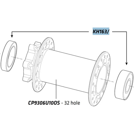 Cannondale Lefty Hub Bearing Kit - Lefty 73