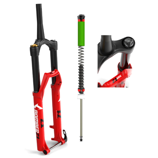 Marzocchi Bomber Z1 Coil Red 27.5" 180mm